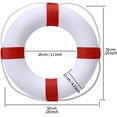 thumbnail image 6 of 20 Inch / 50cm Pool Safety Life Preserver Throw Ring Buoy- Swim Foam Rings for Swimming Pool Wall Decoration, 6 of 15