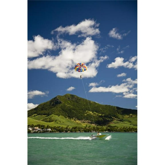 Parasailing - Mauritius Poster Print - Large - 24 x 36