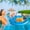 D, variant on HauiWeiLyai Floating Table for Pool, Floating Drink Holder for Pool, Summer Inflatable Pool Float Beer Drinking Cooler Table Bar Tray Beach Swimming Ring Party Bucket Cup Holder for Swimming Pool