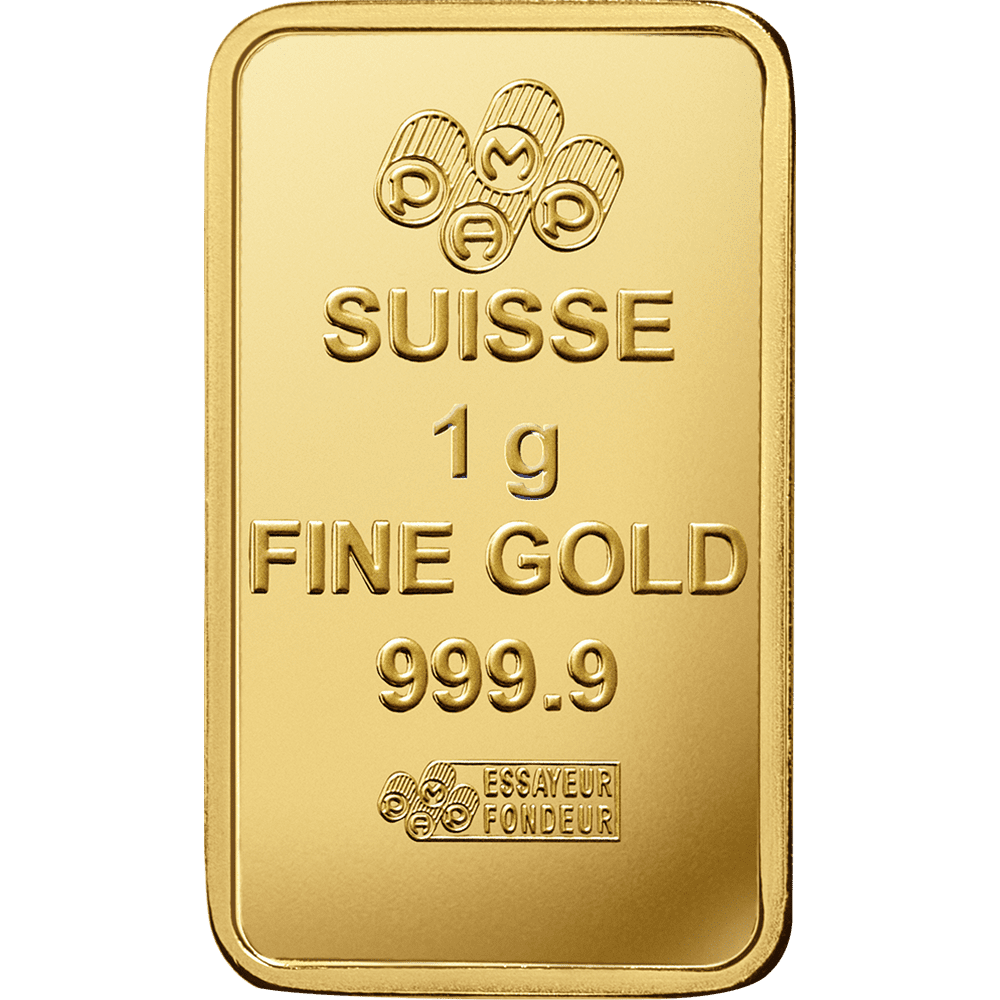 1 Gram Divisible PAMP Suisse MULTIGRAM .9999 Fine Gold Bar