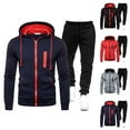 thumbnail image 2 of guisaled Tracksuits for Men Set Full Zip Hoodies Jogging Pants Sweatsuits Long Sleeve Warm Comfy Workout Athletic Sportswear Outfits, 2 of 3