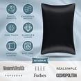 thumbnail image 5 of Bare Home Satin Pillowcase Set of 2 - Silky Soft for Hair and Skin - Envelope Closure - King 20x40, Black, 5 of 9