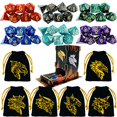 thumbnail image 1 of TOYFUL 6 juegos DND Dice Poliédrico Dungeons and Dragons DND RPg MTg Juego de mesa Dice Bulk con seis bolsas con cordón gratis y D&D Dice Tower Negro TOYFUL 670046244012, 1 of 1