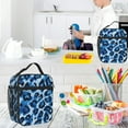 thumbnail image 5 of Blue Leopard Print Lunch Box - Insulated Lunch Bags for MenWomenWomenMen Detachable Handle Lunchbox Meal Tote Bag, 5 of 7