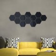 thumbnail image 5 of Irfora Láminas de espejo hexagonales reflectantes flexibles Azulejos de espejo autoadhesivos Pegatinas de espejo sin vidrio para decoración del hogar Uso diario Sala de estar Encimera de baño Irfora Pegatina de pared, 5 of 5