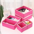 thumbnail image 2 of Ensemble de 6 Pcs Paniers de Rangement en Tissu Pliables Gain de Place Grande Capacité Multiusage Conception à Fermeture Éclair Rangement Diverses Tailles Rangement de Garde-Robe Chambre Placard Boîtes de Rangement pour Dortoir, 2 of 8