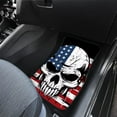 thumbnail image 4 of Uourmeti Horror Skull American Flag Car Floor Mats Front Anti-Slip Foot Mat All Weather Universal Fit for Auto Cars Sedan SUV Automotive Interior, 4 of 7