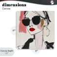 thumbnail image 4 of Stupell Industries Modern Sassy Glamour Sketch Canvas Art, 17 x 17, by Andrea Haase, 4 of 8