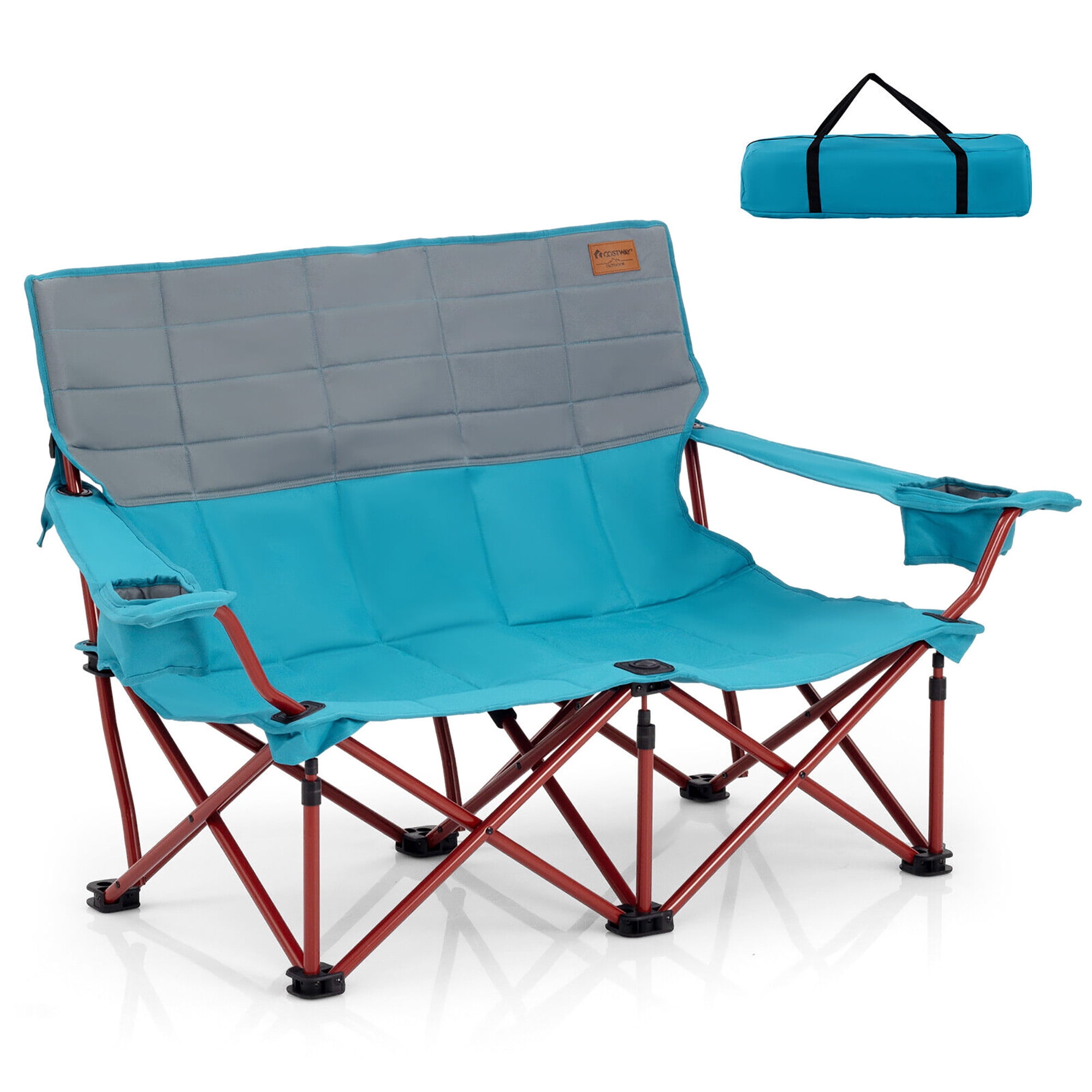gymax oversized camping chair folding product