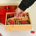 thumbnail image 5 of Wooden Snack Box 4 Compartment Dry Fruit Candy Container Family Party Essential, Wooden Snack Box 4 Divided Sections Dried Fruit Candy Storage Desktop Organizer, 5 of 6