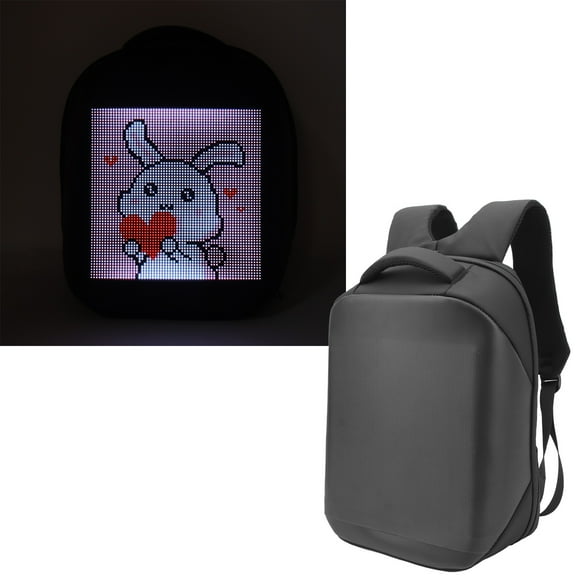 LED School Bag, High Brightness LED Backpack APP Editable USB Powered Large Capacity for Commercial Promotions
