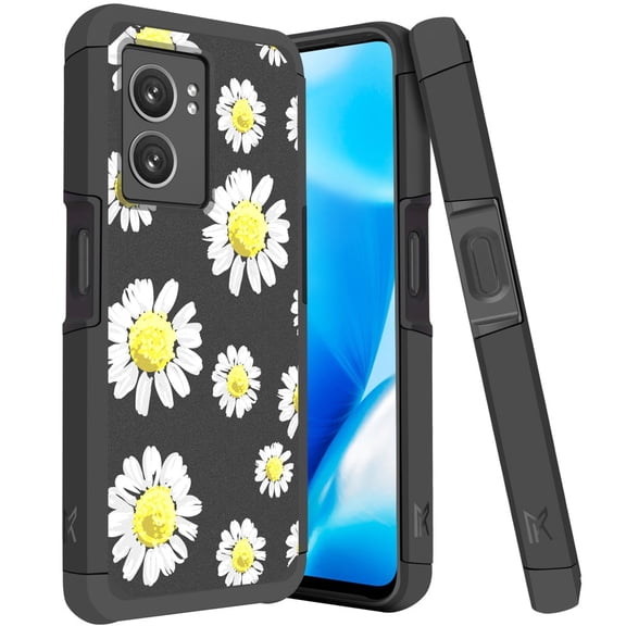 For OnePlus Nord N300 5G Shockproof Cover Phone Case Tempered Glass - mk Chamomile Flowers