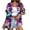 Light Purple, variant on Womens Hawaiian Shirt Plus Size Tropical Print Short Sleeve T Shirts Summer Button Down Collar Tops Loose Fit Beach Graphic Tee Casual Dressy Clothes Light Purple XL