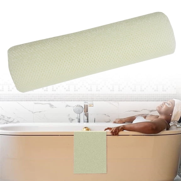 Grid Bath Towel, Exfoliating Shower Towel, Lightweight and Compact Towel Travel Friendly Towel Hand Towels for Bathroom Drying Towels Bulk Towels Beige 11.8x31.5 Inch (1Pcs)