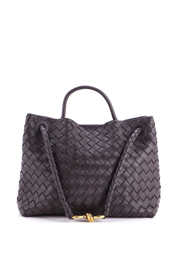 Pre-Owned Andiamo Top Handle Bag Intrecciato Nappa Medium By Rebag