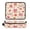 Gift Box and Mushroom Pattern, variant on Hair Tool Organizer Bag with Heat Resistant Mat Removable Travel Storage Case for Hot Air Brushes Curling Irons Flowing Geological Textures