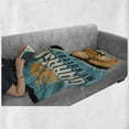 thumbnail image 6 of Auto Mechanic Soft Flannel Fleece Blanket, Retro Manly Design with My Garage My Ruler Lettering and Hand Holding Wrench, Cozy Plush for Indoor and Outdoor Use, 50" x 70", Multicolor, by Ambesonne, 6 of 6