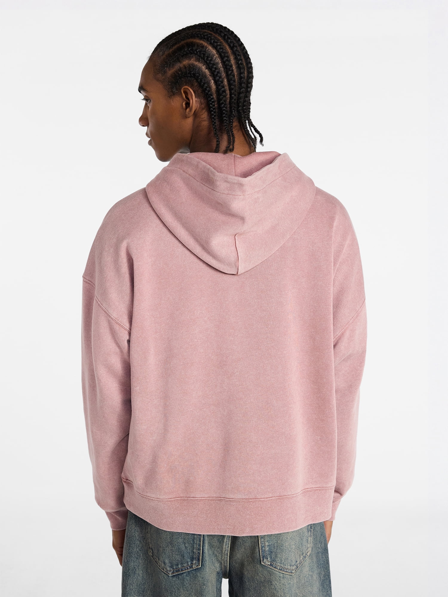 No Boundaries Oversized Hoodie with Long Sleeves, Men's XS-4XLT
