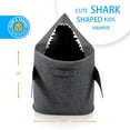 thumbnail image 4 of Bins & Things Shark Kids Laundry Hamper | Toy Organizer Basket | Baby Clothes Nursery, 4 of 7