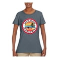 thumbnail image 2 of Wild Bobby Summer Paradise Let the Sea Set You Free Women Graphic Tee, 2 of 6