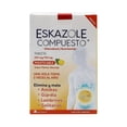 thumbnail image 1 of Eskazole Compuesto Albendazol 200 mg, Quinfamida 150 mg sabor menta naranja 2 tabletas masticables, 1 of 4