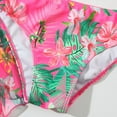 thumbnail image 5 of Staki Girls Three Piece Swimsuit Girls Swimsuits 3 Piece Bathing Suit with Cover Up Tropical Flower Swimwear for Hawaiian Holiday 8-12Y(Hot Pink,11-12 Years), 5 of 7