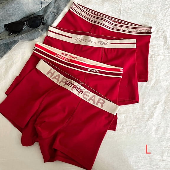 Men’s Value Performance Stretch Boxer Brief Underwear,4 styles randomly matched,4-Pack