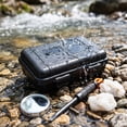 thumbnail image 2 of Waterproof Hard Storage Case 5.12 X 3.15 X 1.57 Inches Plastic Protective Box With Double Sided Foam Black, 2 of 6