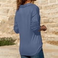 thumbnail image 7 of Womens Half Zip Pullover T Shirts Quarter Zip Up Polo Sweatshirt 2026 Trendy Crewneck Long Sleeve Basic Collared Tops, 7 of 7