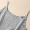 thumbnail image 4 of Gray Womens Tops Cotton Linen Camisole Tops for Women Spaghetti Strap Loose Fit Tank Top Summer 2025 Casual Sleeveless Shirts Shirts for Women, 4 of 6