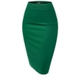 thumbnail image 1 of Thanth Women's Elastic Waist Band Streychy Midi Pencil Skirts (Plus Size Available), 1 of 4