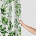 thumbnail image 3 of Orinice  Waterproof Shower Curtain for Bathroom, Tropical Palm Leaf Pattern on White Background, Botanical Curtain Accessory Decor Set for Laundry Room Poolside,  36x72, 3 of 7