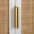thumbnail image 3 of SEI Bobby 30" Contemporary Rattan Door and Marble Top Bathroom Vanity with Sink, White/Natural, 3 of 14