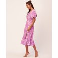 thumbnail image 3 of Moomaya Printed Side Slit Ruffle Dress, Short Sleeve Square Neck Chic Dress, 3 of 9