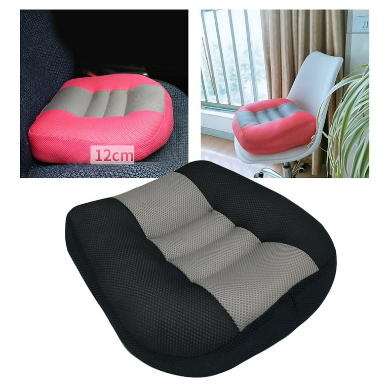 2x Car Seat Cushion Increase Height Chairs Suitable Portable Seat Cushion  Cover For Car For office and home Trucks Adults 