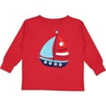 thumbnail image 3 of Inktastic Sailboat, Sailing Boat, Sails - Red White Blue Boys Long Sleeve Toddler T-Shirt, 3 of 5