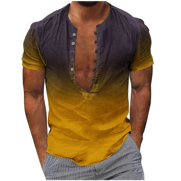 Camisas de Manga Larga para Hombres Impresión de Moda Casual Cuello Girado Abajo, Blusa Transpirable para Eventos Diarios, Deportivos Y Especiales