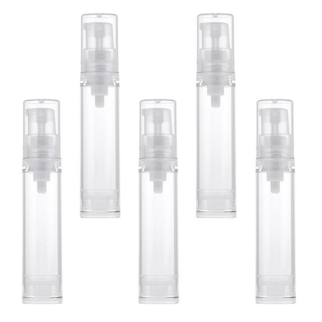 5 Unids Set 10ml Vacío Airless Pump Bottle Vacío Cosmético Recipiente Recargable