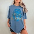 thumbnail image 4 of Jesus Is King Christian T-Shirt, Unisex Faith Streetwear, Comfort Colors Religious Tee, Bible Verse Gift, Lion Graphic Apparel, 4 of 8