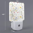 thumbnail image 2 of Balery Watercolor Floral A Luz Nocturna LED con Sensor Automático, Enchufe con Sensor Crepuscular, Luz Suave de 0.5W para Dormitorio, Pasillo, Baño-UK, 2 of 7