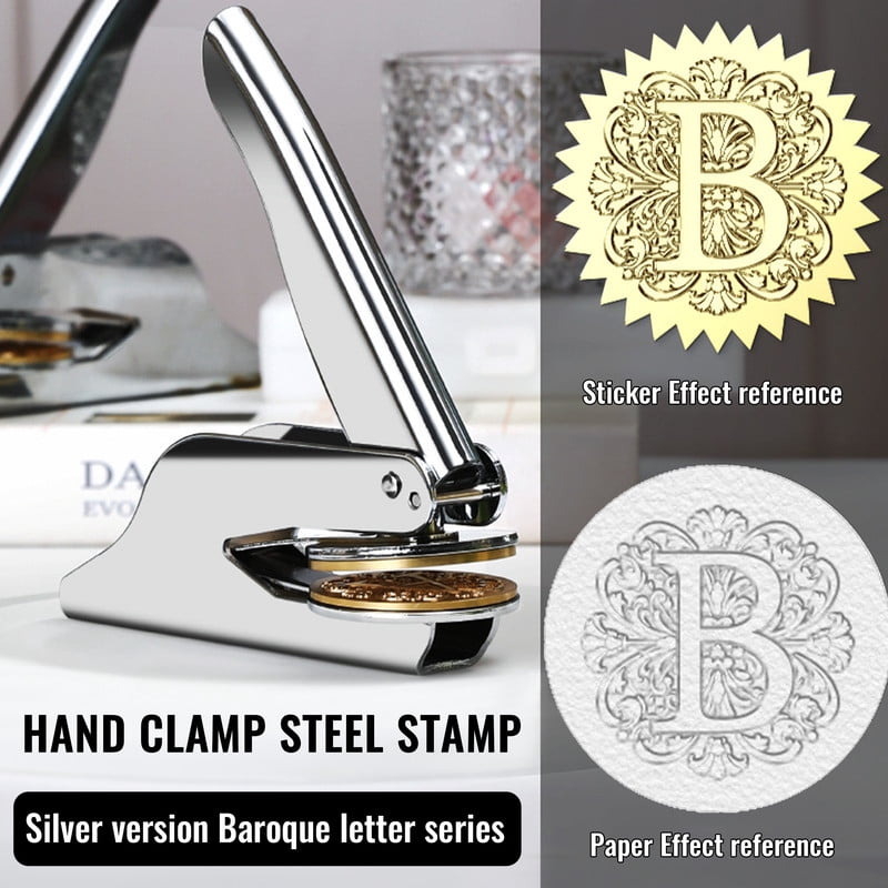Baroque Style Personalized Book Embosser Stamp – Custom Embosser for Books, Library Stamp, From the Library Of, Book Accessories, Teacher Stamp, Gifts for Book Lovers, Bookish Embossing Stamp