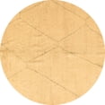 thumbnail image 1 of Ahgly Company Indoor Round Solid Brown Modern Area Rugs, 6' Round, 1 of 4