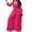 Hot Pink, variant on Jumpsuits for Women Dressy Elegant V Neck Long Sleeve Wide Leg Pleated Pants Plus Size Formal Wedding Guest Cocktail Party Romper