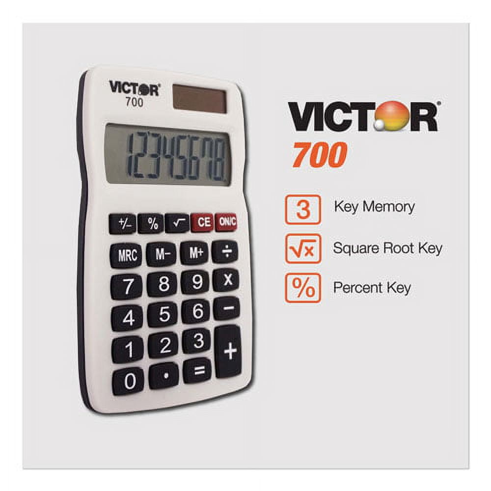 700 Pocket Calculator, 8-Digit Lcd | Bundle of 5 Each