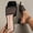 Black, variant on Avrnliq Womens Gold Woven Mesh Mule Sandals Open Square Toe Low Block Heel Slip On Comfort Casual Dress Slide Sandals,Size 8.5