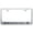 Brushed Chrome, variant on Ford Fairlane GT Laser Etched Logo Stainless Steel License Plate Frame (Chrome)