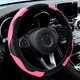 thumbnail image 2 of Funda Cubre Volante Deportivo Protector Antiderrapante Auto Xtellar rosa, 2 of 3