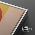 thumbnail image 4 of IDEA4WALL Framed Canvas Print Wall Art Multicolor Mid-Century Semi-Circle Polygon Collage Abstract Shapes Modern Boho Chic for Living Room, Bedroom, Office - 24"x36"x2 White, 4 of 5