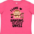 thumbnail image 4 of Inktastic Monkey I Love Hanging out with My Uncle Boys or Girls Toddler T-Shirt, 4 of 5