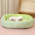thumbnail image 4 of Floral All Season Dog Bed for French Bulldog Chihuahua Soft Cat Bed for Dogs Sleeping Puppy Pad Sofa Dog Bed  Four Color Pet Pad, 4 of 9